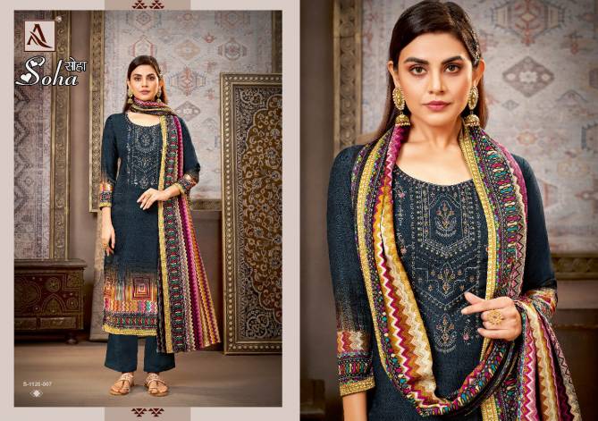 Alok Soha Pashmina  Winter Wear Wholesale Dress Material Collection